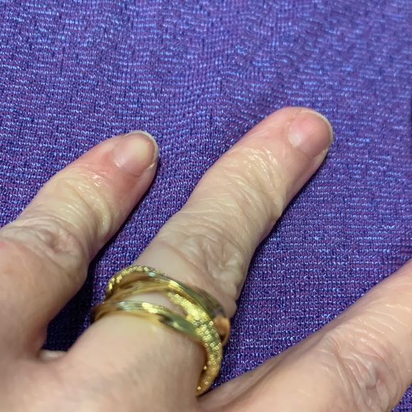 Sz 6 L'Atellier Paris Emma & Chloe Gold Ring - Picture 15 of 16